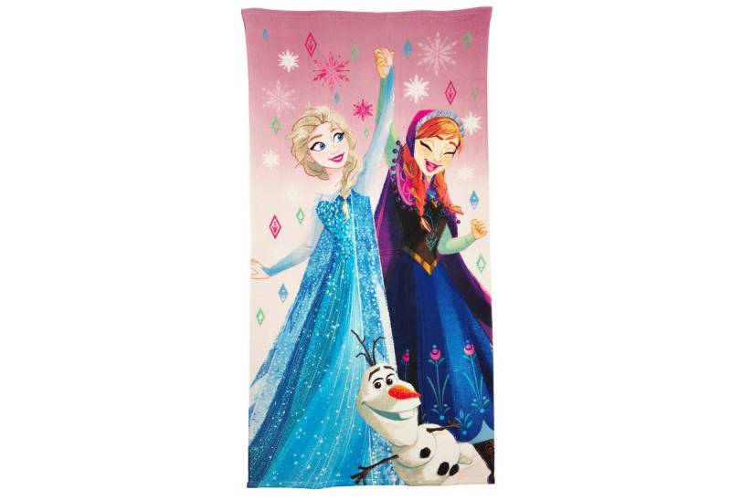 Disney Strandtuch Disney Die Eiskönigin Anna Elsa Olaf Strandtuch Handtuch Badetuch, 70 x 140 cm von Disney