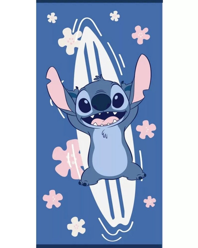 Disney Strandtuch Lilo & Stitch Surfbrett Handtuch Badetuch Fast Dry XXL 70x140cm von Disney