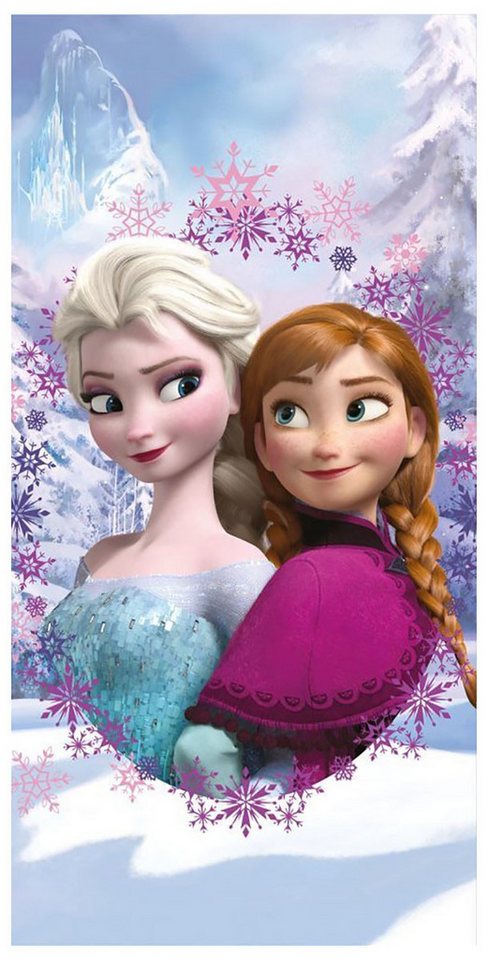 Disney Strandtücher Disney Handtuch Frozen, Anna und Elsa 70 x 140 cm 100% Baumwolle, Frottee von Disney