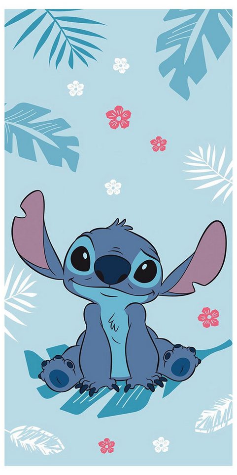 Disney Strandtücher Disney Lilo und Stitch Handtuch Badetuch Alien Strand 70 x 140 cm, Frottee von Disney
