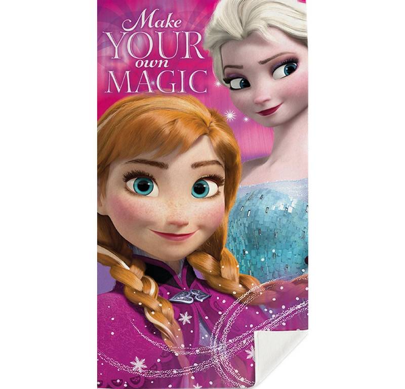 Disney Strandtücher Frozen Handtuch Kinder Badetuch XXL Anna Elsa die Eiskönigin 70x140 cm, 100 % Baumwolle von Disney