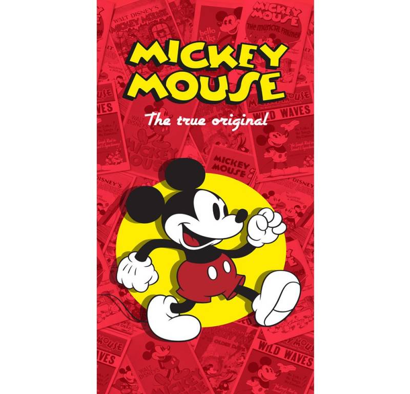 Disney Strandtücher Mickey Maus Handtuch Kinder Badetuch XXL 75x150 cm, 100 % Baumwolle von Disney