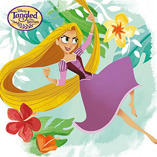 Disney Tangled: The Series Rapunzel Swing 40 x 40cm Canvas Print Leinwanddruck, Mehrfarbig, 40 x 40 cm von Disney