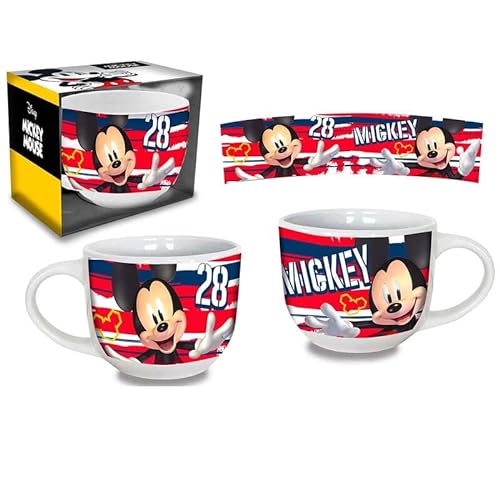 Disney Tasse Mickey Mouse weiß, bedruckt, aus 100% Steingut, Fassungsvermögen ca. 350 ml. von Disney