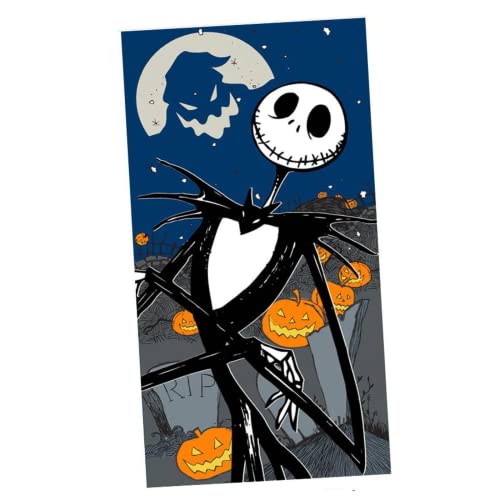 Disney Tim Burton's The Nightmare Before Christmas Jack Skellington Beach Towel 27 x 54 von Disney