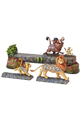 Disney Tradition 4057955 Figur Carefree Camaraderie, Simba, Timon & Pumbaa, 38,1 x 10,2 x 19 cm von Disney Traditions