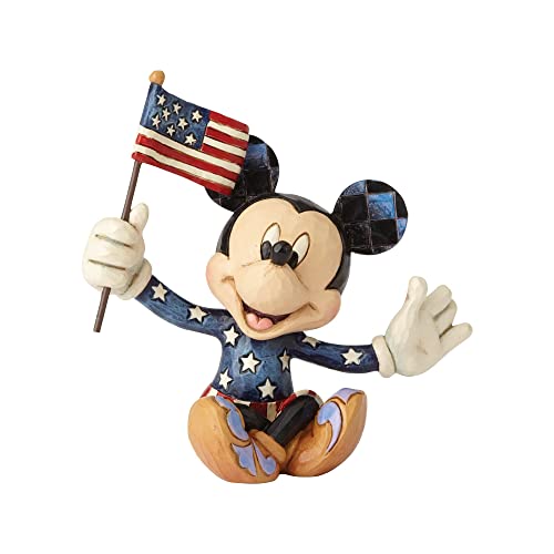 Enesco Disney Traditions by Jim Shore Patriotische Mickey Mouse Miniatur-Figur, 8,9 cm, Mehrfarbig von Enesco