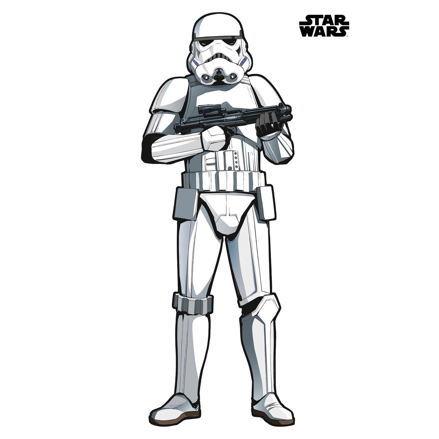 Disney Wandtattoo Star Wars Stormtrooper Xxl Schwarz-Weiß 127 x 188 cm 612428 von Disney