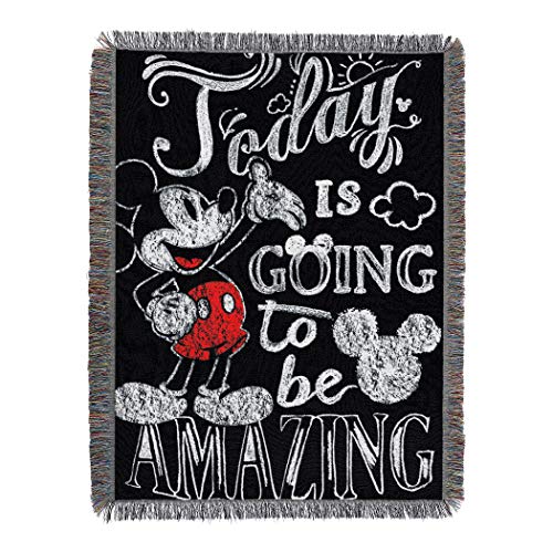 Disney Wandteppich-Überwurf, Motiv: Mickey Mouse, Amazing Day, gewebt, 121,9 x 152,4 cm, Mehrfarbig von Disney