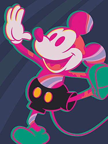 Disney Warped Leinwanddruck, Mehrfarbig, 60 x 80 cm von Mickey Mouse