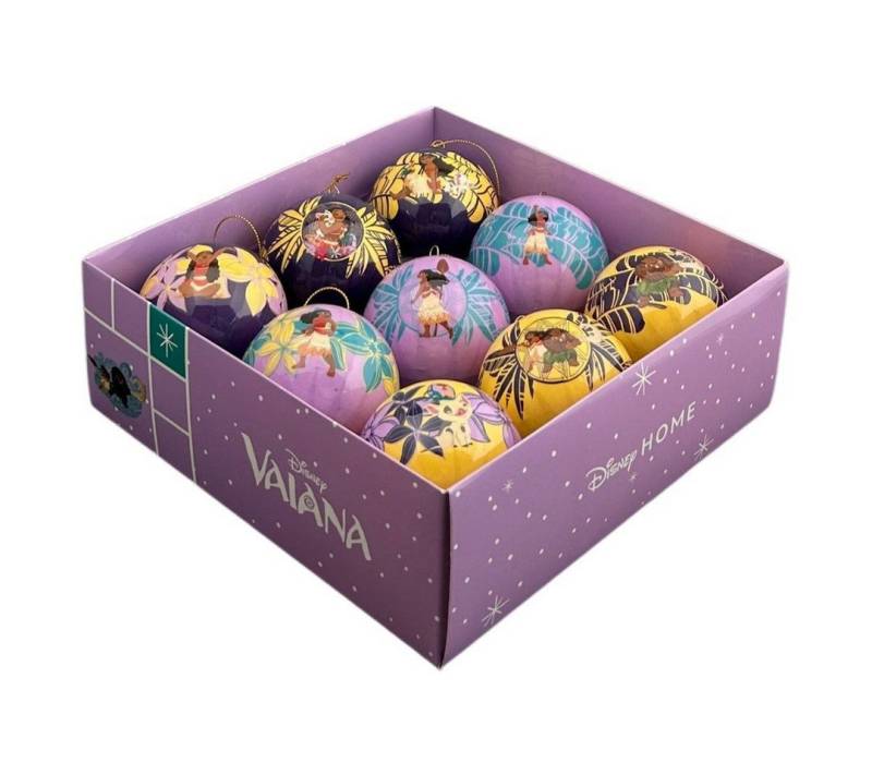 Disney Weihnachtsbaumkugel Weihnachtskugeln 9er Set Moana 75 mm Christbaumfigur Serie Vaiana von Disney