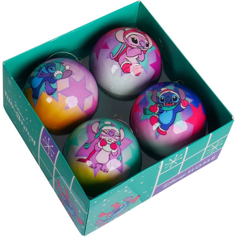 Disney Weihnachtskugel-Set Stitch 4 Stück von Disney