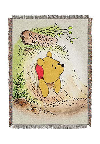 Northwest Winnie The, Vintage Pooh gewebte Wandteppich, 121,9 x 152,4 cm Überwurf-Decke, Polyester, Standard von Northwest