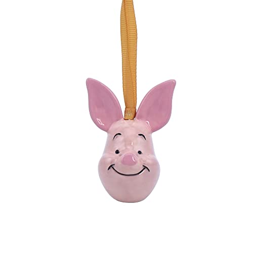 Disney Winnie The Pooh Hängender Baumschmuck – Ferkel – 7,4 cm x 4,8 cm x 5,7 cm – Ornament – Disney Weihnachtsbaumschmuck – Disney Geschenke für Erwachsene von Disney