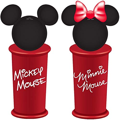 Disney mickey minnie namen salt & pepper shaker, rot schwarz von Disney