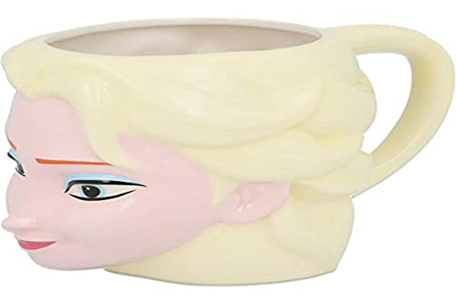 Disney Frozen Keramiktasse 3D 325 ml Elsa Kopf (78790), nicht anwendbar, Schwarz von Disney