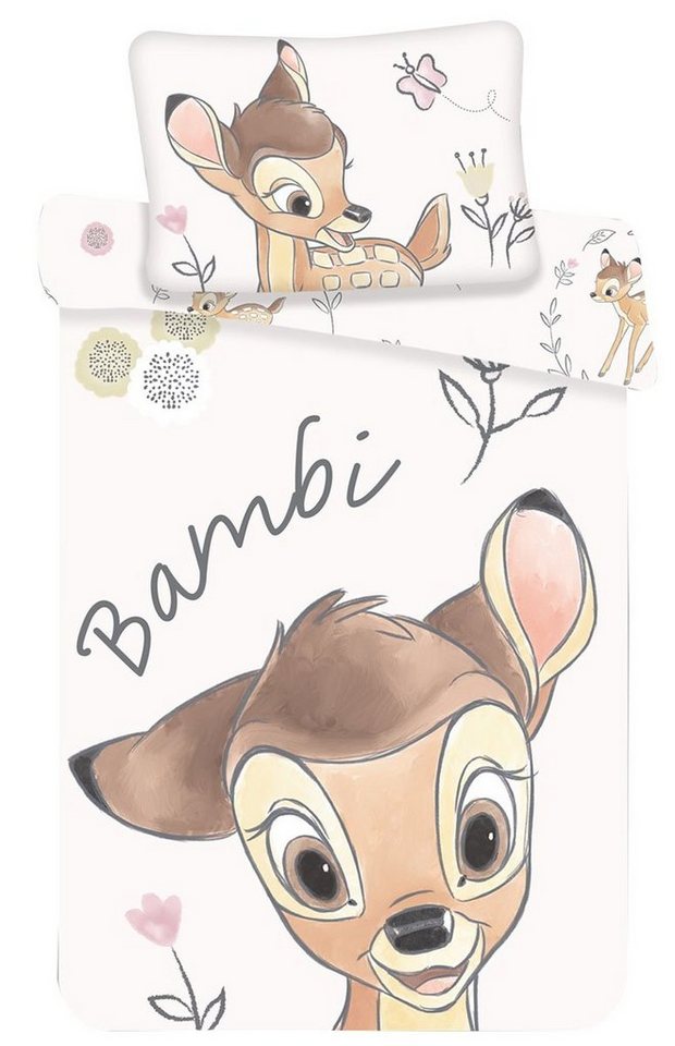 Kinderbettwäsche Bambi, Disney, Renforcé, 2 teilig von Disney