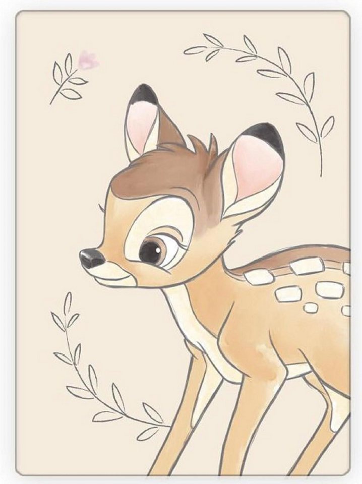 Kinderdecke Disney Bambi Fleecedecke Schmusedecke Kuscheldecke 100 x 140 cm, Disney von Disney