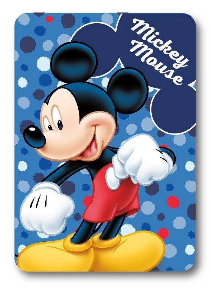 Kinderdecke Mickey Mouse Babydecke Fleecdecke 100 x 140 cm, Disney von Disney