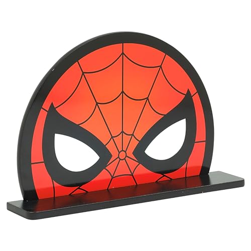 Marvel Spider-Man Small Wall Shelf, Storage Shelf, Black and Red Finish, 42cm W X 8cm D X 27cm H von Disney