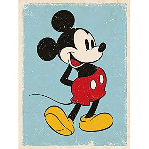 Disney Leinwanddruck, Polyester, Mehrfarbig, 40 x 50 cm von Mickey Mouse
