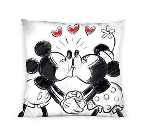 Klaus Herding GmbH Mickey und Minnie Maus Kissenbezug Love 40x40cm Kissenhülle von Jerry Fabrics