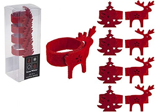 PMS Serviettenringe aus Filz, in PVC-Box, 2 Verschiedene Designs, 4 Stück von Disney