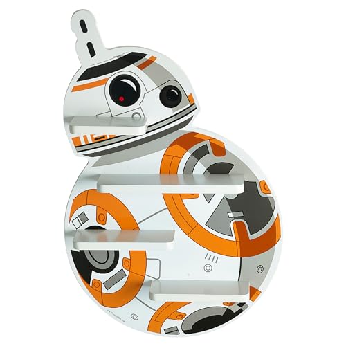 Star Wars Bb-8 Small Wall Shelf, Storage Shelf, 33.6cm W X 8cm D X 50cm H von Disney