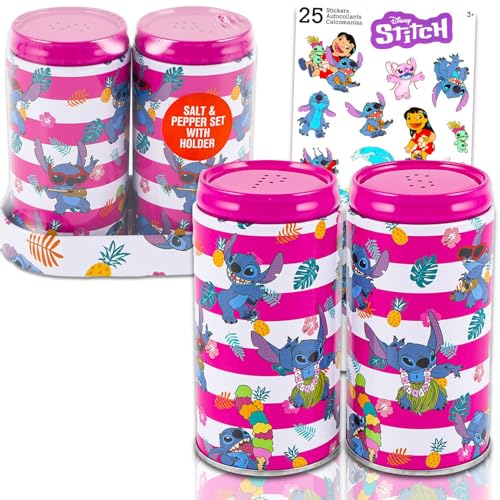 Stitch Küchenzubehör-Set – Lilo und Stitch Küchendekor-Set mit Salz- und Pfefferstreuern plus Aufklebern | Lilo and Stitch Küchenzubehör-Set Stitch Küchenzubehör-Set – Lilo und Stitch Küchendekor-Set mit Salz- und Pfefferstreuern plus Aufklebern | Lilo and Stitch Küchenzubehör-Set von Disney