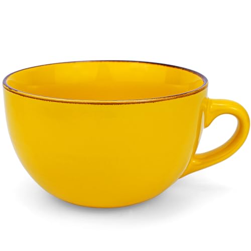 Disoza Groß Kaffeetasse Gelb XXL Tasse Keramik 700ml Suppentassen mit Henkel Jumbotassen Groß Kaffee Tee Tasse Müsli Suppen Kaffeebecher Schale Schüssel Porzellan Kaffee Tasse Suppenschüssel mit Griff Disoza Groß Kaffeetasse Gelb XXL Tasse Keramik 700ml Suppentassen mit Henkel Jumbotassen Groß Kaffee Tee Tasse Müsli Suppen Kaffeebecher Schale Schüssel Porzellan Kaffee Tasse Suppenschüssel mit Griff von Disoza