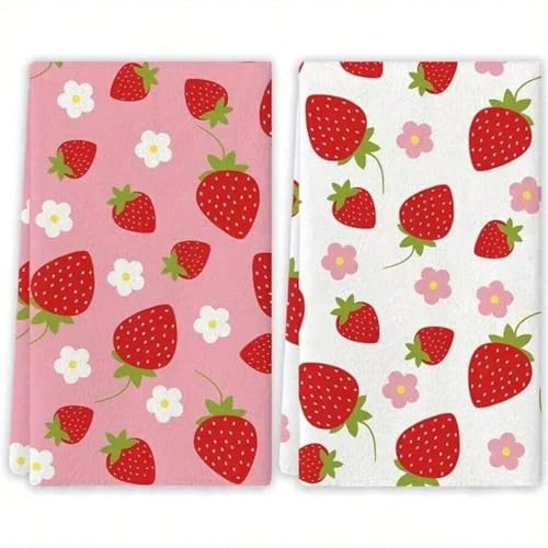 Disoza Rosa Erdbeeren Mikrofaser Geschirrtücher 60 * 40 cm Baumwolle Küchentücher Gastronomie,2 St. Haushaltshelfer Trockentücher Küchentuch Handtuch Küchenorganizer Disoza Rosa Erdbeeren Mikrofaser Geschirrtücher 60 * 40 cm Baumwolle Küchentücher Gastronomie,2 St. Haushaltshelfer Trockentücher Küchentuch Handtuch Küchenorganizer von Disoza