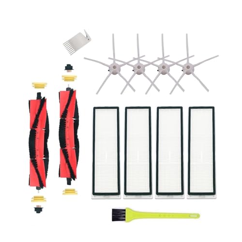 DispRA HEAP Filter Hauptbürste Seitenbürste Wischtuch kompatibel mit XMI 1s RK S6 S60 S65 S5 S50 E25 E35 Staubsauger Teile Zubehör(White) von DispRA
