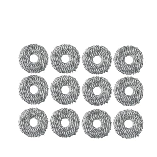 DispRA Kompatibel mit XMI Robot Vacuum X20 + / X20 Plus Staubbeutel Mopptuch Zubehör Hauptseitenbürste Hepa-Filter Ersatzteile(White) von DispRA