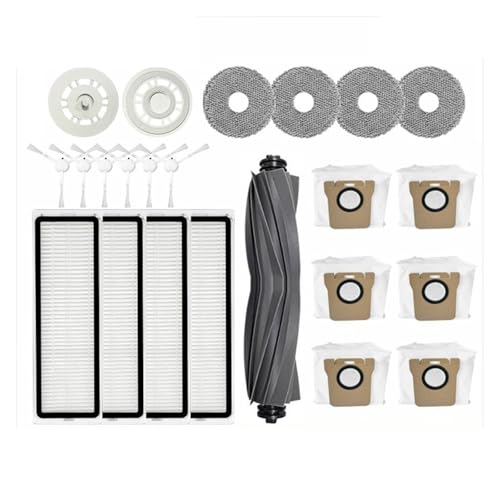 Ersatzteile for Hauptseitenbürstenfilter und Mopp for Roboterstaubsauger, kompatibel mit Dreame L10S Ultra/S10 Pro Omni 1S B101CN Robot X10+(Grey) von DispRA