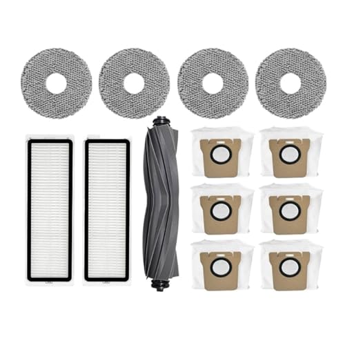 Ersatzteile for Roboterstaubsauger, Hauptseitenbürste, Filter, Mopp, kompatibel mit Dreame L10S Ultra / S10 Pro Omni 1S B101CN Roboter X10+(Army Green) von DispRA