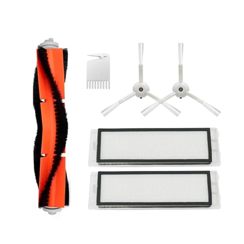 HEPA-Filter + Seitenbürste + Hauptbürste, kompatibel mit Xiaomi Mi Roboter-Staubsauger-Teilezubehör S50 S51 SDJQR01RR SDJQR02RR(3) von DispRA
