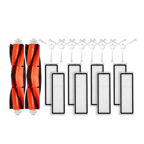 Kompatibel Kompatibel mit XM 1C 2C 1T, Dreame F9, STYTJ01ZHM Ersatzteile Zubehör Hauptseitenbürste Hepa-Filter Wischtuch(Set E) von DispRA
