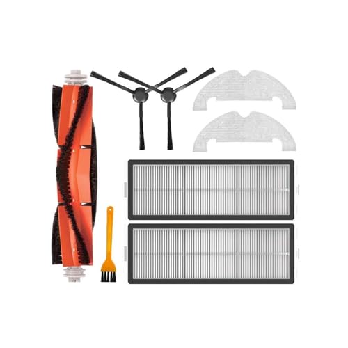 Kompatibel mit (Dreame Bot Z10 Pro RLS5D/L10 Plus) Roboter-Staubsauger, Rollen-Seitenbürstenfilter, Wischlappen, Staubbeutel, Ersatzteil(Set I) von DispRA