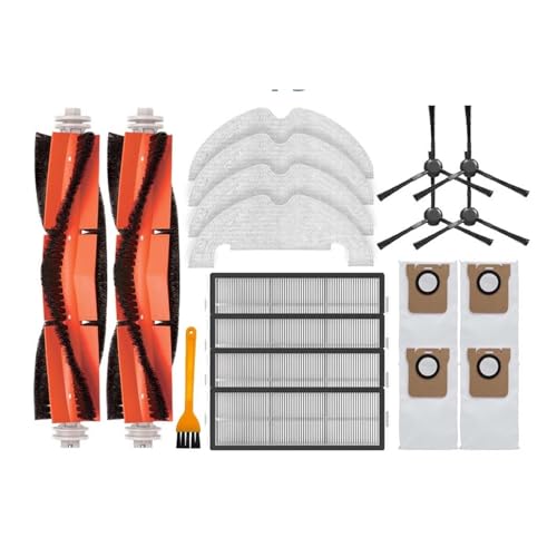 Kompatibel mit (Dreame Bot Z10 Pro RLS5D/L10 Plus) Roboter-Staubsauger, Rollen-Seitenbürstenfilter, Wischlappen, Staubbeutel, Ersatzteil(Set N) von DispRA