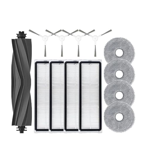 Kompatibel mit Dreame Bot L10 Prime / L10s Pro / L10 Pro Staubsauger, Hauptwalze, Seitenbürste, Hepa-Filter, Wischtücher, Lumpen, Zubehör(13PCS) von DispRA