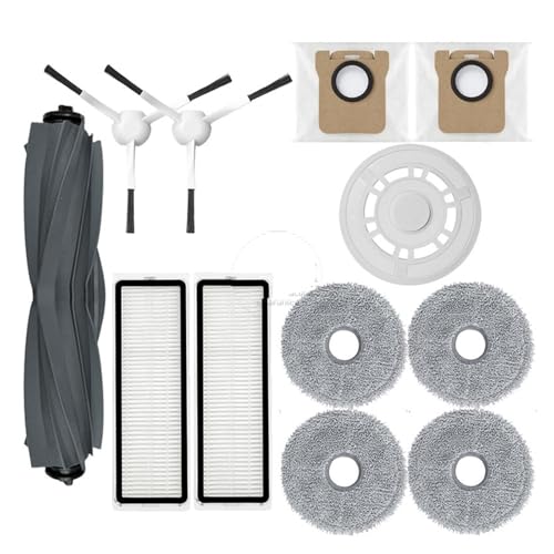 Kompatibel mit Dreame Bot L10s Ultra / L10s Pro / L10 Ultra Zubehör Staubsauger Ersatzteile Ersatz Hauptbürste Filter Mopptuch(Light Green) von DispRA