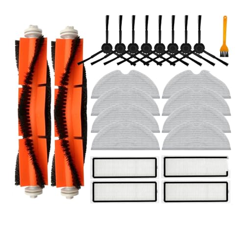 Kompatibel mit Dreame D9 Max / L10 Pro/Mova L600 / RLS4 / Z500, Rollen-/Seitenbürstenfilter, Wischtücher, Roboter-Staubsauger-Zubehör(Set F) von DispRA