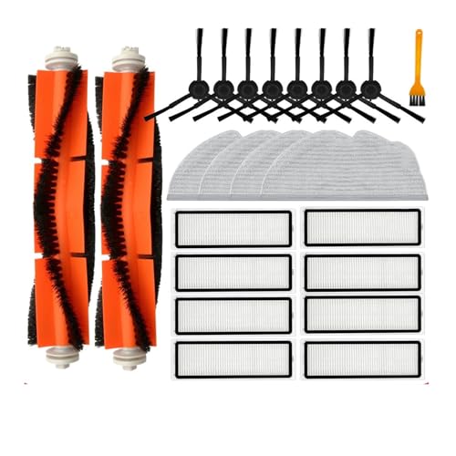 Kompatibel mit Dreame D9 Max / L10 Pro/Mova L600 / RLS4 / Z500, Rollen-/Seitenbürstenfilter, Wischtücher, Roboter-Staubsauger-Zubehör(Set H) von DispRA