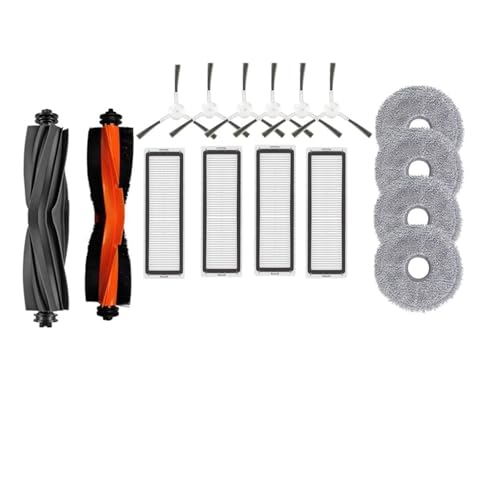 Kompatibel mit Dreame L10 Prime, RLL11GC, L10S Pro, L10 Pro, Xiaomi S10+ Roller-Seitenbürstenfilter-Mopp-Zubehörteil(16pcs.1) von DispRA