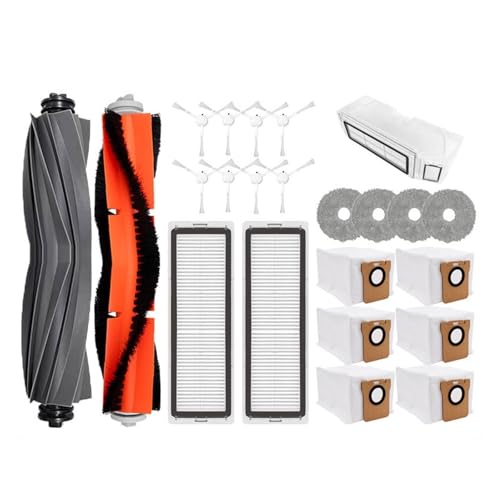 Kompatibel mit Dreame L10S Ultra/Dreame S10 / S10 Pro Zubehör Hauptseitenbürste Hepa-Filter Wischtuch Staubbeutel Ersatzteile(White) von DispRA