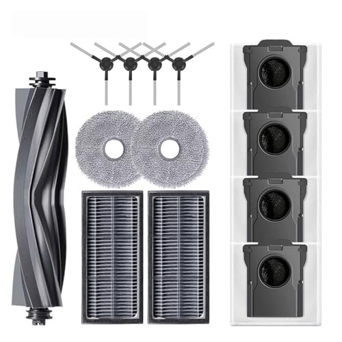 Kompatibel mit Dreame L10s Ultra Gen 2 / L30s Ultra Roboterstaubsauger Ersatzteile Hauptseitenbürsten Wischtücher HEPA-Filter Staubbeutel Zubehör(Light Green) von DispRA