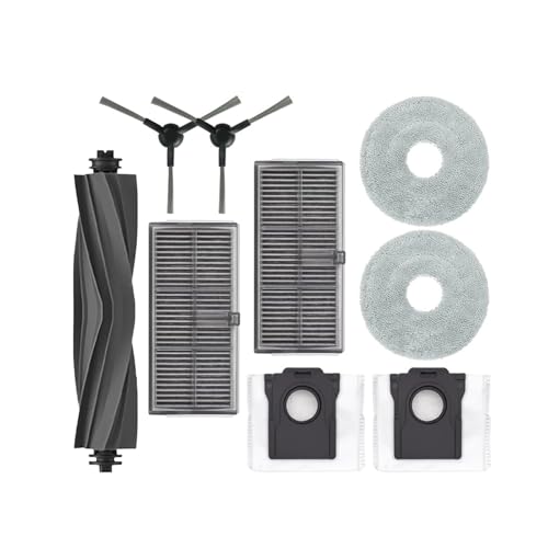 Kompatibel mit Dreame L30s Ultra, Dreame L10s Ultra Gen 2 Staubsaugerteilen, Hauptwalze, Seitenbürste, Hepa-Filter, Wischtuch, Staubbeutel(Light Green) von DispRA