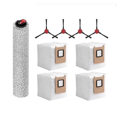 Kompatibel mit Eufy Omni E25/E28 Teilen Hauptrolle Seitenbürste Staubbeutelfilter Ersatzzubehör(Army Green) von DispRA