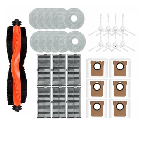 Kompatibel mit Kompatibel mit Xiaomi Mijia M30S D103CN Ersatzzubehör Verbrauchsmaterial Hauptseitenbürste Hepa-Filter Wischtuch Staubbeutel Teile(Green) von DispRA