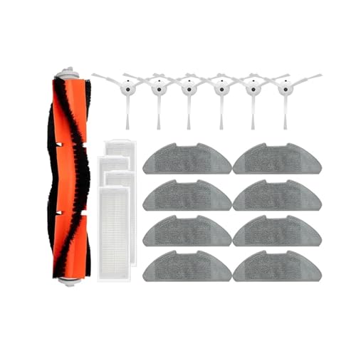 Kompatibel mit Xiaomi Robot Vacuum-Mop 2 Pro/Lite MJST1SHW MJSTL Hepa-Filter Mopptuch, Hauptseitenbürste, Zubehör for Xiaomi-Staubsauger(Brown) von DispRA